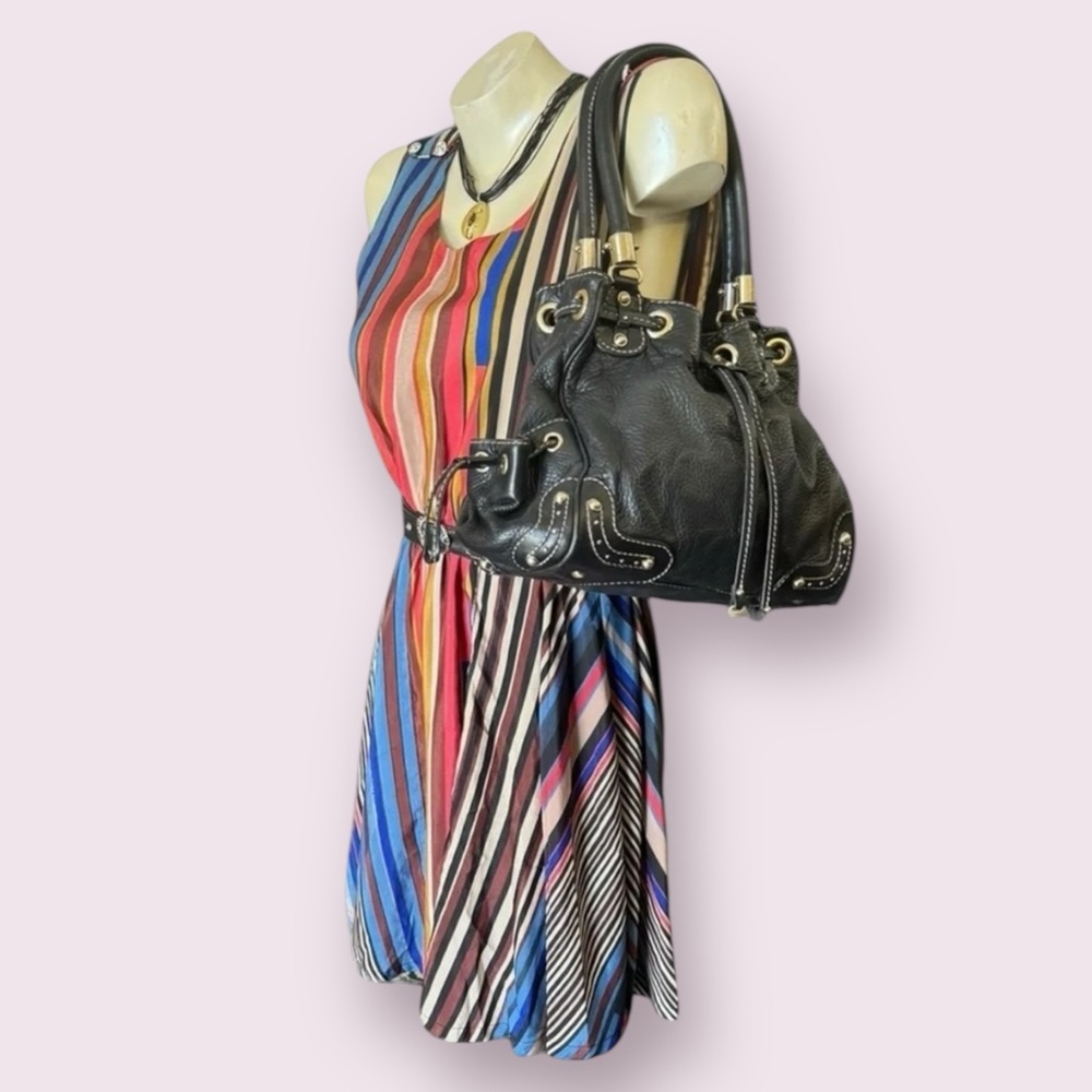 Vintage 90s Y2K Colorful Mini Dress, Y2K Preppy Mini Dress - Picture 2 of 15